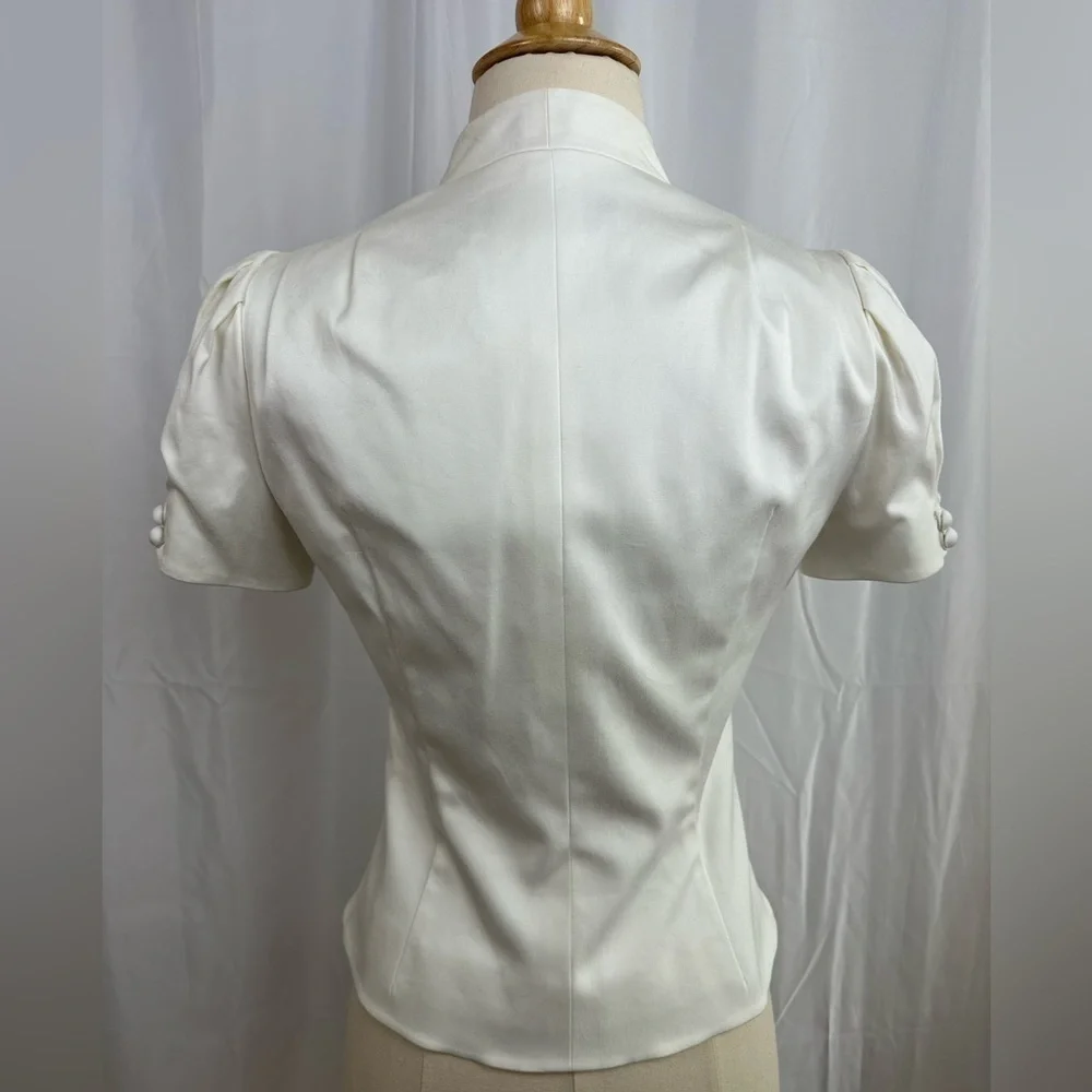 NWT Christian Dior White Cotton Jacket FR34 - Picture 4 of 6
